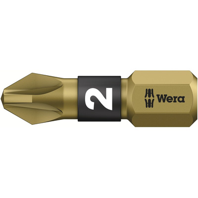 Wera Pozidriv Screwdriver Bit, PZ2 Tip