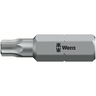 Wera Tamperproof Torx Screwdriver Bit, T25 Tip