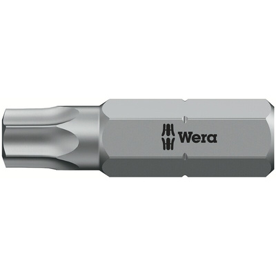 Wera Tamperproof Torx Screwdriver Bit, T30 Tip