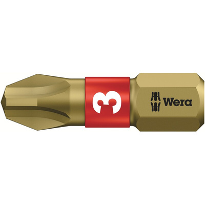 Wera Phillips Screwdriver Bit, PH3 Tip