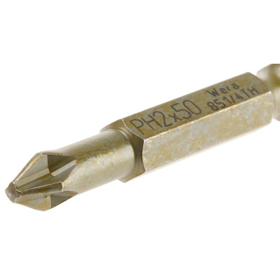 Wera Phillips Screwdriver Bit, PH2 Tip, 50 mm Overall