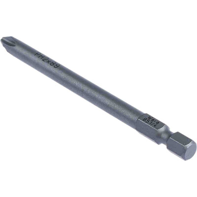 Wera Phillips Screwdriver Bit, PH2 Tip, 89 mm Overall