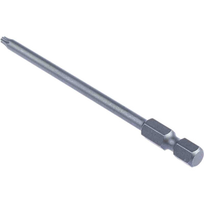 Wera Torx Screwdriver Bit, T10 Tip, 1/4 in Drive, Hexagon Drive, 89 mm Overall