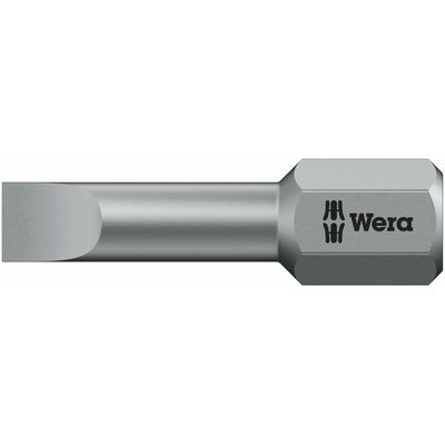 Wera Slotted Screwdriver Bit, SL4 Tip