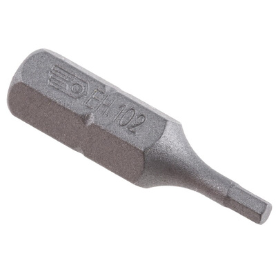 Facom Hexagon Screwdriver Bit, 2 mm Tip, 1/4 in Drive