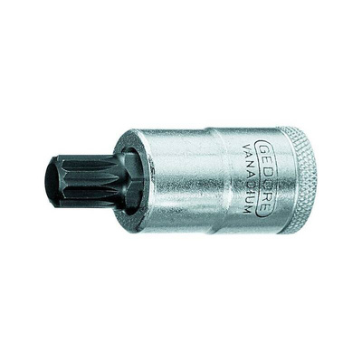 Gedore Hexagon Screwdriver Bit, 8 mm Tip, 1/2 in Drive, Hex Drive, 60 mm Overall