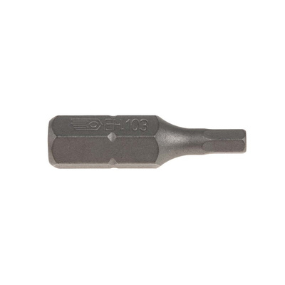 Facom Hexagon Screwdriver Bit, 3 mm Tip