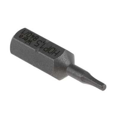 Wera Hexagon Screwdriver Bit, 1.5 mm Tip