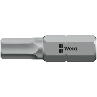 Wera Hexagon Screwdriver Bit, 5 mm Tip
