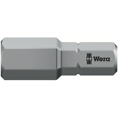 Wera Hex-Plus Screwdriver Bit, 8 mm Tip, Hex Drive, 25 mm Overall