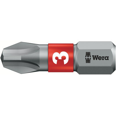 Wera Phillips Screwdriver Bit, PH3 Tip