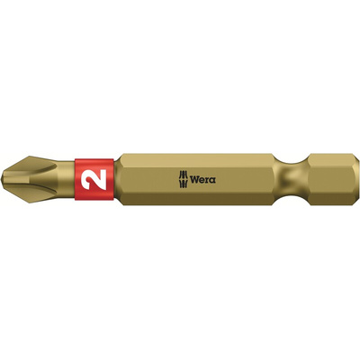 Wera Phillips Screwdriver Bit, PH2 Tip