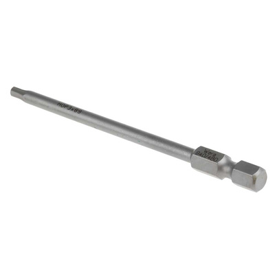 Wera Hexagon Plus BO Screwdriver Bit, 3 mm Tip, 89 mm Overall