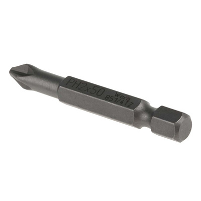 Wera Phillips Screwdriver Bit, PH2 Tip