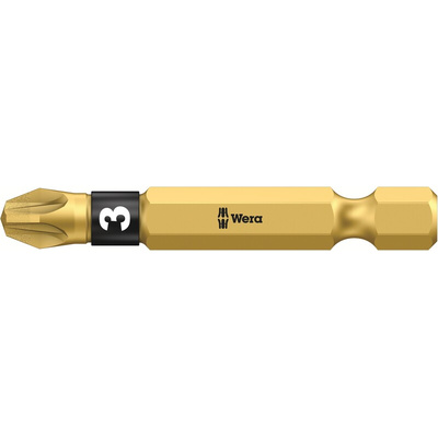 Wera Pozidriv Screwdriver Bit, PZ3 Tip