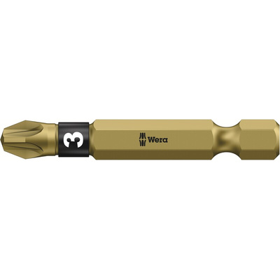 Wera Pozidriv Screwdriver Bit, PZ3 Tip