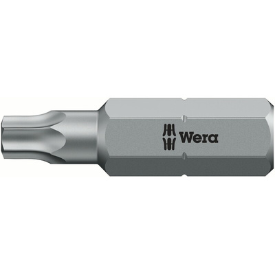 Wera Torx Screwdriver Bit, T27 Tip, 25 mm Overall