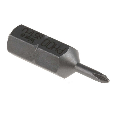 Wera Phillips Screwdriver Bit, PH00 Tip