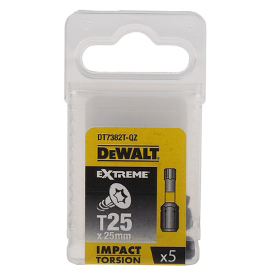 DeWALT Torx Screwdriver Bit, T25 Tip, 25 mm Overall