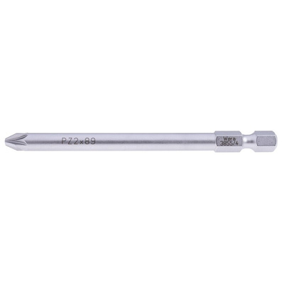 Wera Pozidriv Screwdriver Bit, PZ2 Tip