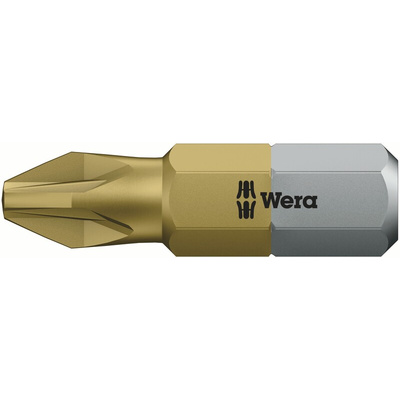 Wera Pozidriv Screwdriver Bit, PZ2 Tip