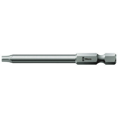 Wera Torx Screwdriver Bit, T10 Tip, 70 mm Overall