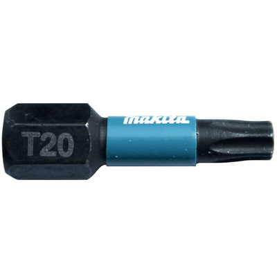 Makita Hexagon Screwdriver Bit, T20 Tip, 25 mm Overall