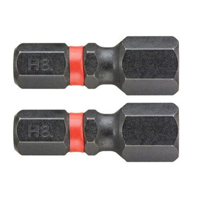 Facom Hexagon Screwdriver Bit, 8 mm Tip