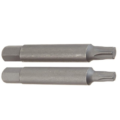 Facom Torx Torx Driver Bit Set, T40, T50 Tip, 1/4 in Drive, Hexagon Drive