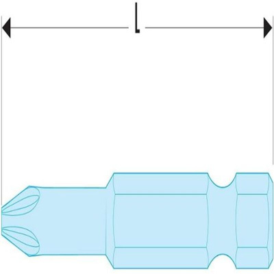 Facom Screwdriver Bit, PZ1 Tip