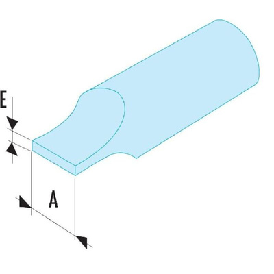 Facom Slotted Screwdriver Bit, 14 mm Tip