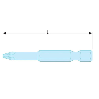 Facom Torq Screwdriver Bit, 6 mm Tip