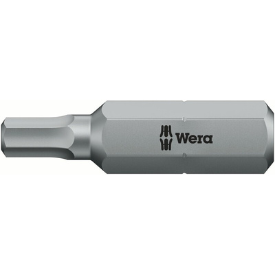 Wera Hexagon Socket Hexagon Driver Bit, 30 mm Tip