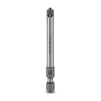 Phoenix Contact Plus Minus, Pozidriv, Slotted Screwdriver Bit, PZ2 Tip