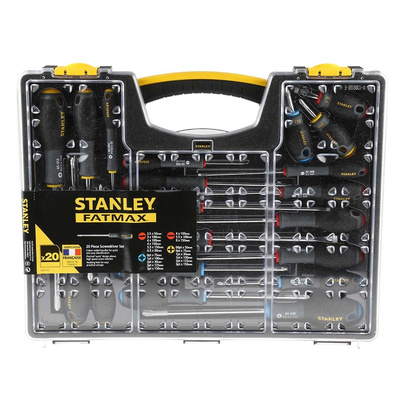 Stanley Tools Phillips; Pozidriv; Slotted Screwdriver Set, 20-Piece