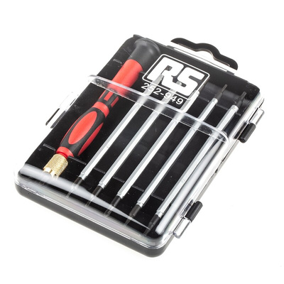 RS PRO Phillips; Slotted; Torx Interchangeable Screwdriver Set, 7-Piece
