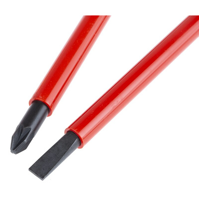 Facom Pozidriv; Slotted Insulated Screwdriver Set, 6-Piece