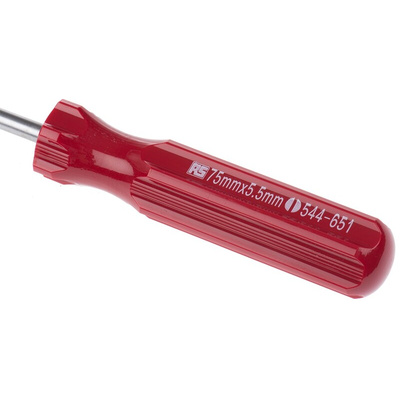 RS PRO Slotted Screwdriver, 3/16 in Tip, 75 mm Blade