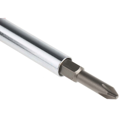 RS PRO Phillips, Slotted Bit Holder Screwdriver, 3/16 in, 9/32 in, PH1, PH2 Tip, 185 mm Overall