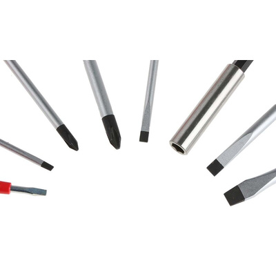 RS PRO F99-E3901 Hexagon; Phillips; Pozidriv; Slotted; Torx Bit Holder & Standard Screwdriver Set, 39-Piece