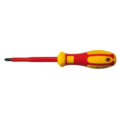 RS PRO Phillips Insulated Screwdriver, PH2 Tip, 100 mm Blade, VDE/1000V, 210 mm Overall