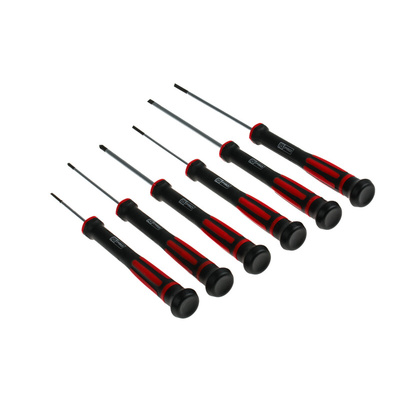 RS PRO H99-12-06 Phillips; Slotted Precision Screwdriver Set, 6-Piece