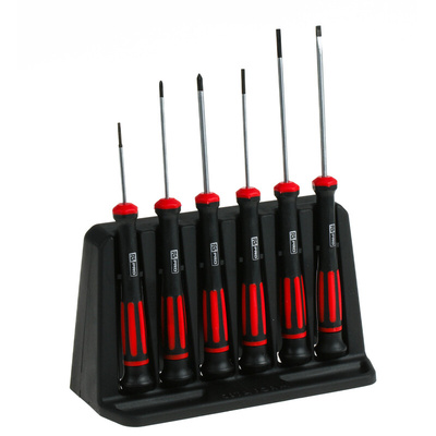 RS PRO H99-12-06 Phillips; Slotted Precision Screwdriver Set, 6-Piece