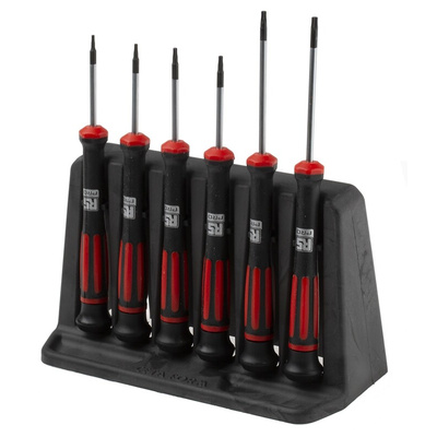 RS PRO H99-04-06 Torx Precision Screwdriver Set, 6-Piece