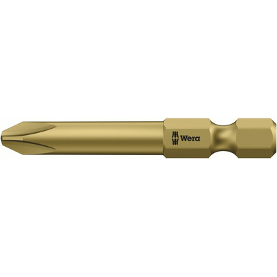 Wera Phillips Screwdriver Bit, PH0 Tip, 89 mm Overall