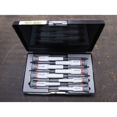 Facom Phillips; Slotted Precision Screwdriver Set, 8-Piece