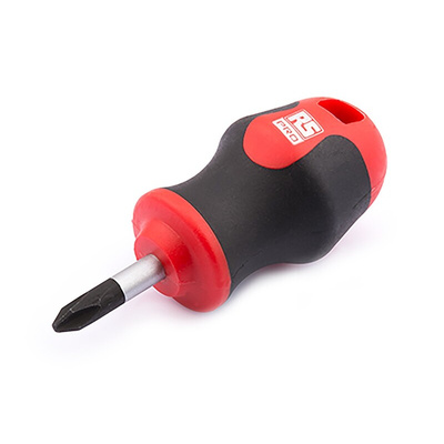 RS PRO Phillips Stubby Screwdriver, PH1 Tip, 25 mm Blade, 85 mm Overall