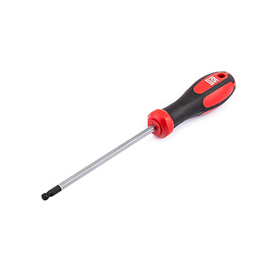 RS PRO Ball End Hexagon Screwdriver, 3 mm Tip, 100 mm Blade, 190 mm Overall
