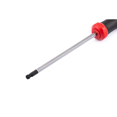 RS PRO Ball End Hexagon Screwdriver, 3 mm Tip, 100 mm Blade, 190 mm Overall