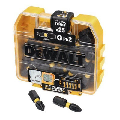 DeWALT Phillips Screwdriver Bit, PH2 x 25 mm Tip, 25 mm Overall